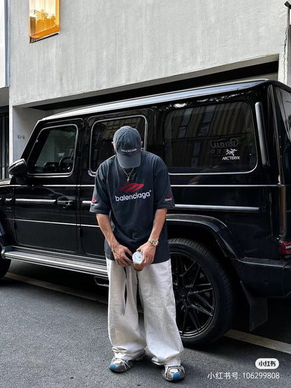 BALENCIAGA LOGO GRAPHIC T-SHIRT BLACK - Prime Reps