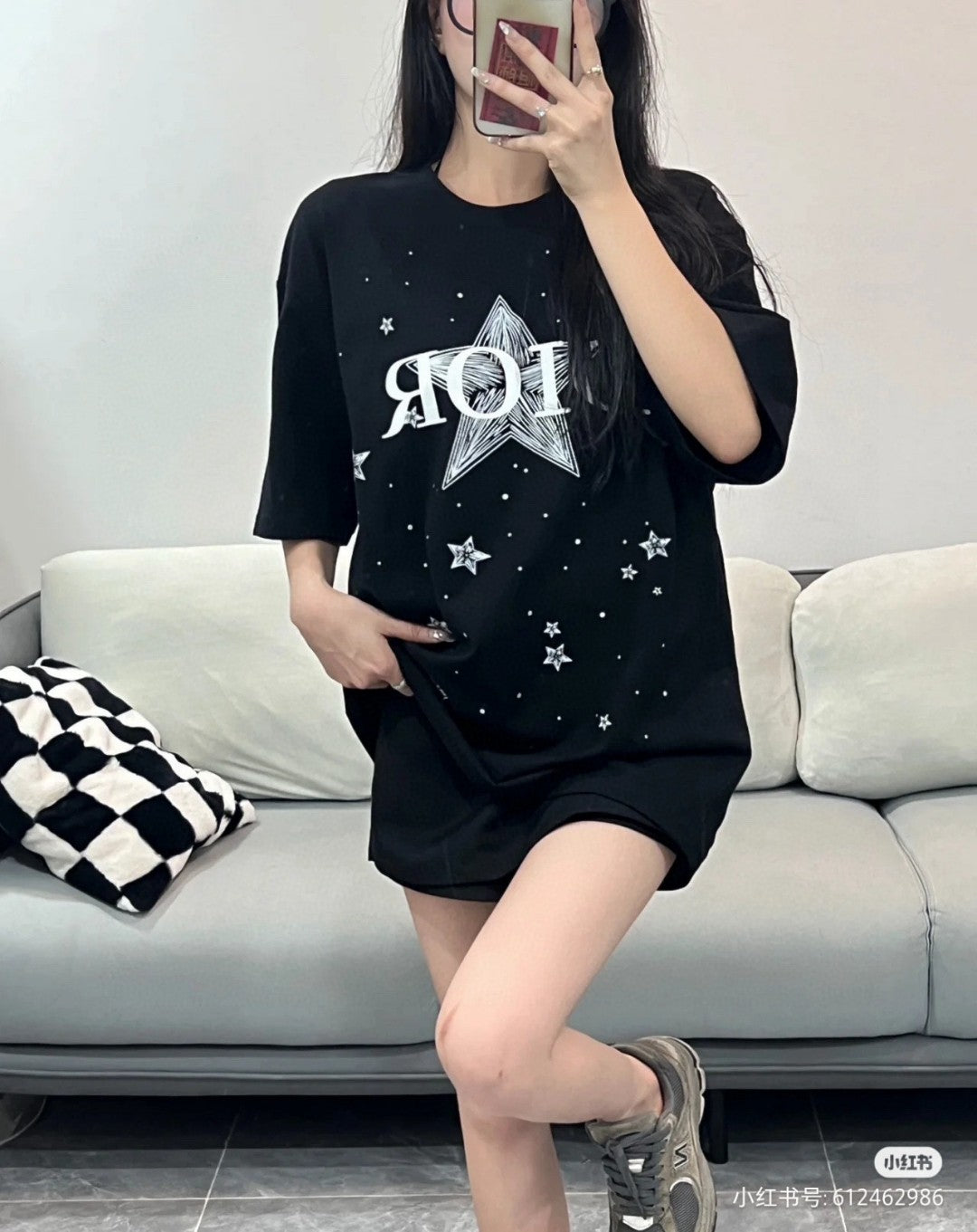 Dior Star Graphic Black T-Shirt