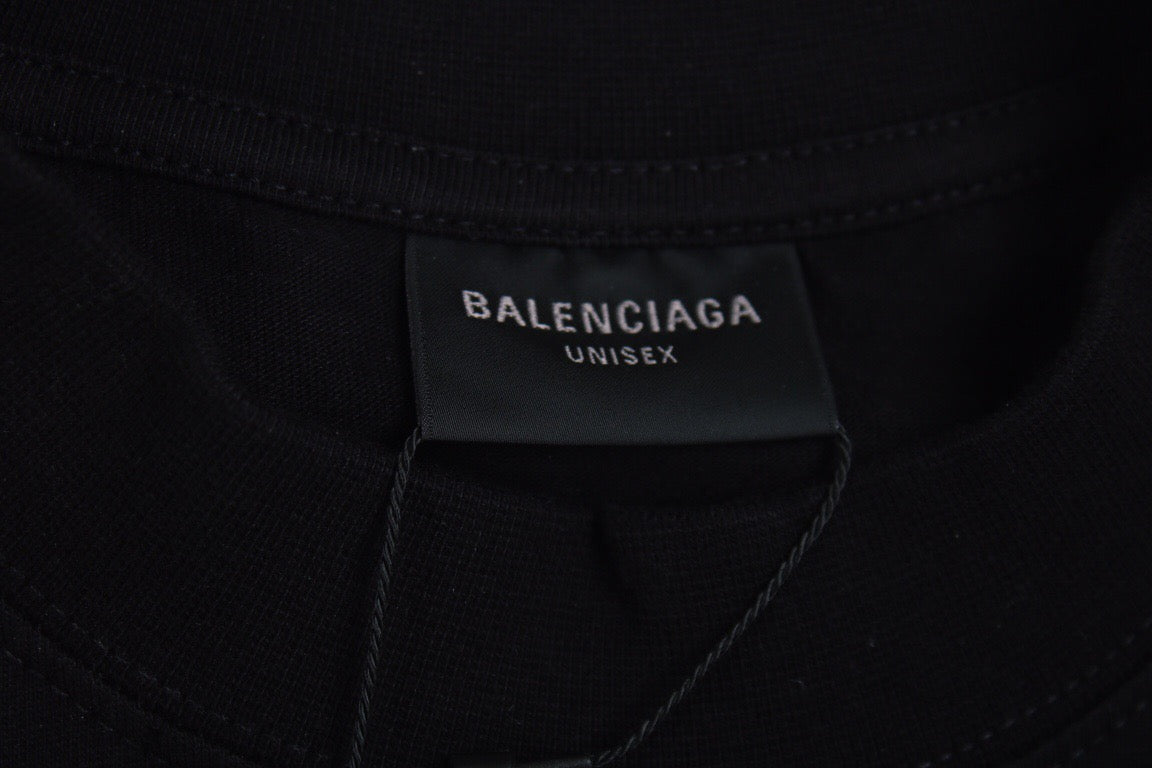 Balenciaga T-shirt with Gothic Flame Logo