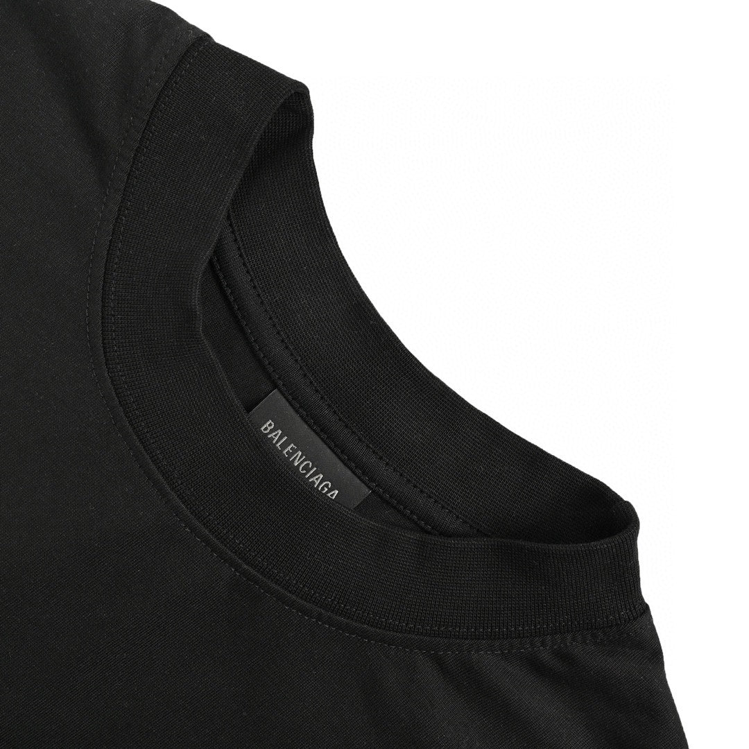 Balenciaga Plain Black T-Shirt