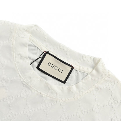 Gucci GG Patterned T-Shirt (White)