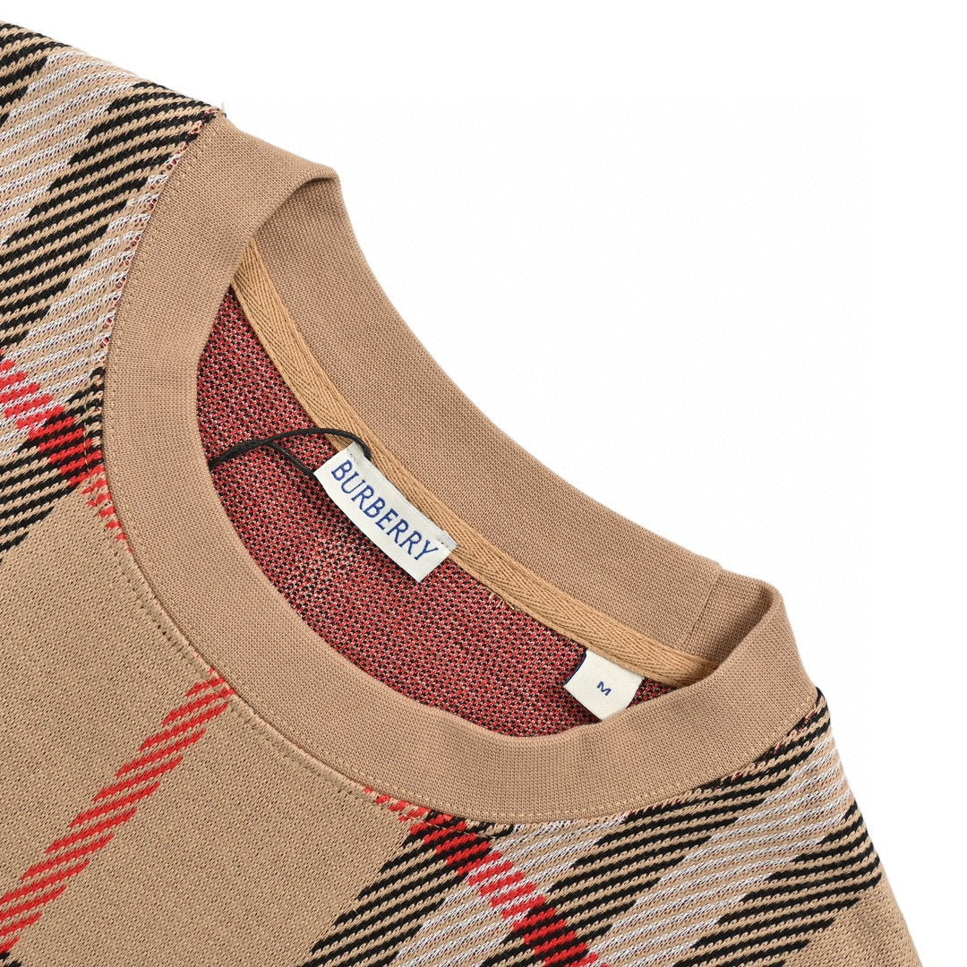 Burberry Beige Check T-Shirt