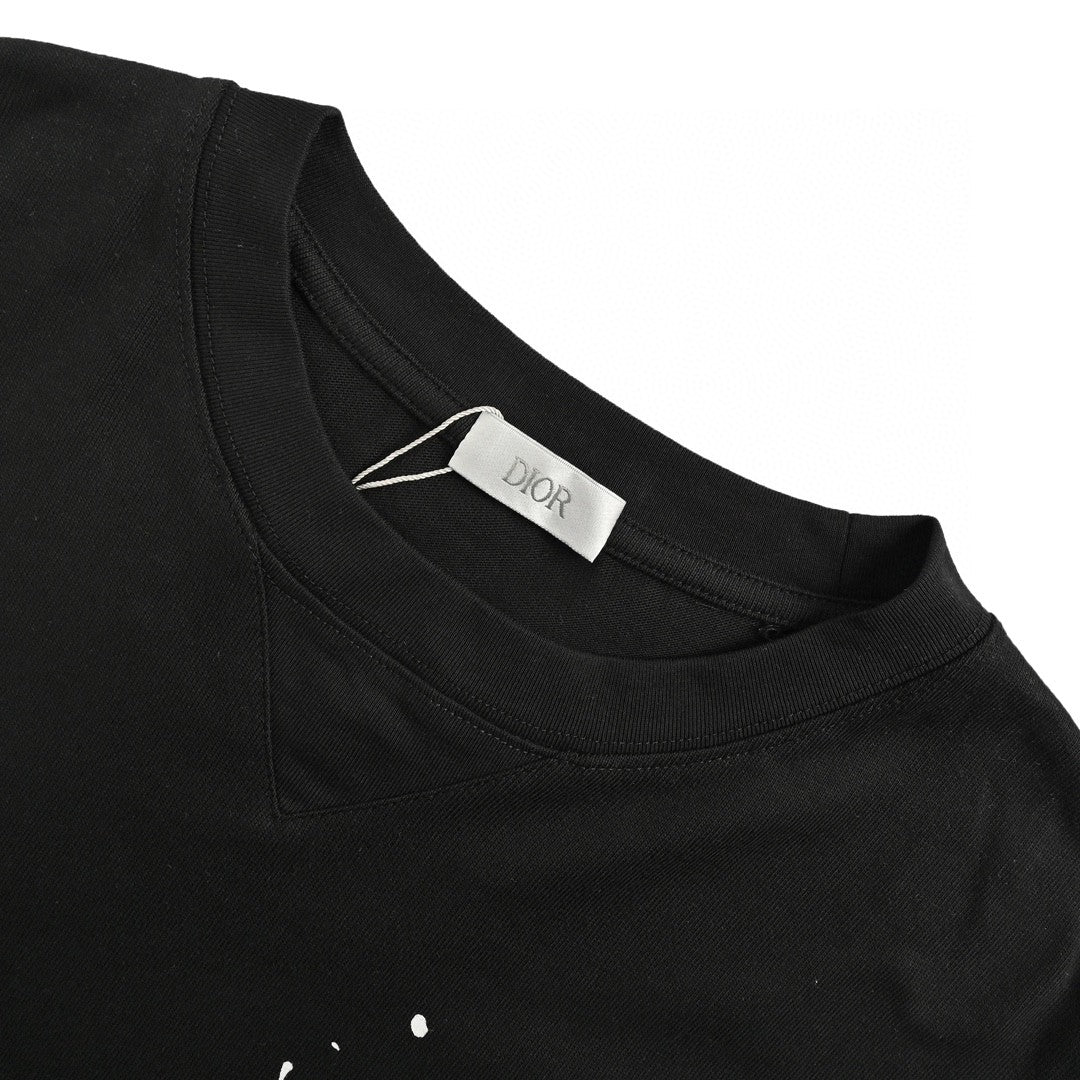 Dior Artistic Splatter T-Shirt (Black)