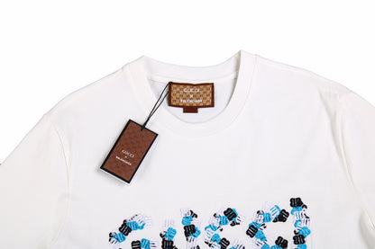 GUCCI x BALENCIAGA FLOWER LOGO T-SHIRT WHITE