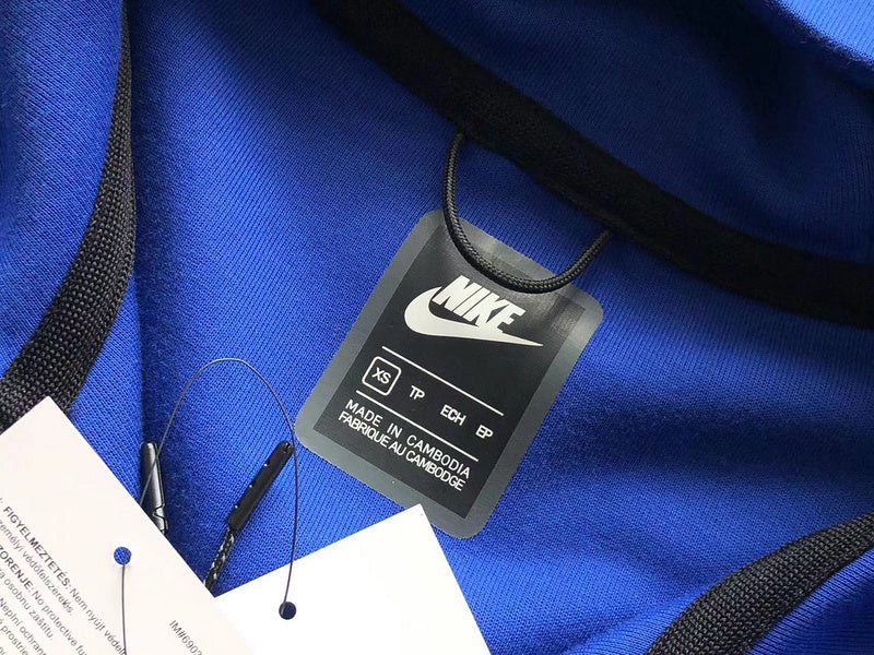 NIKE TECH FLEECE HOODIE x BLUE