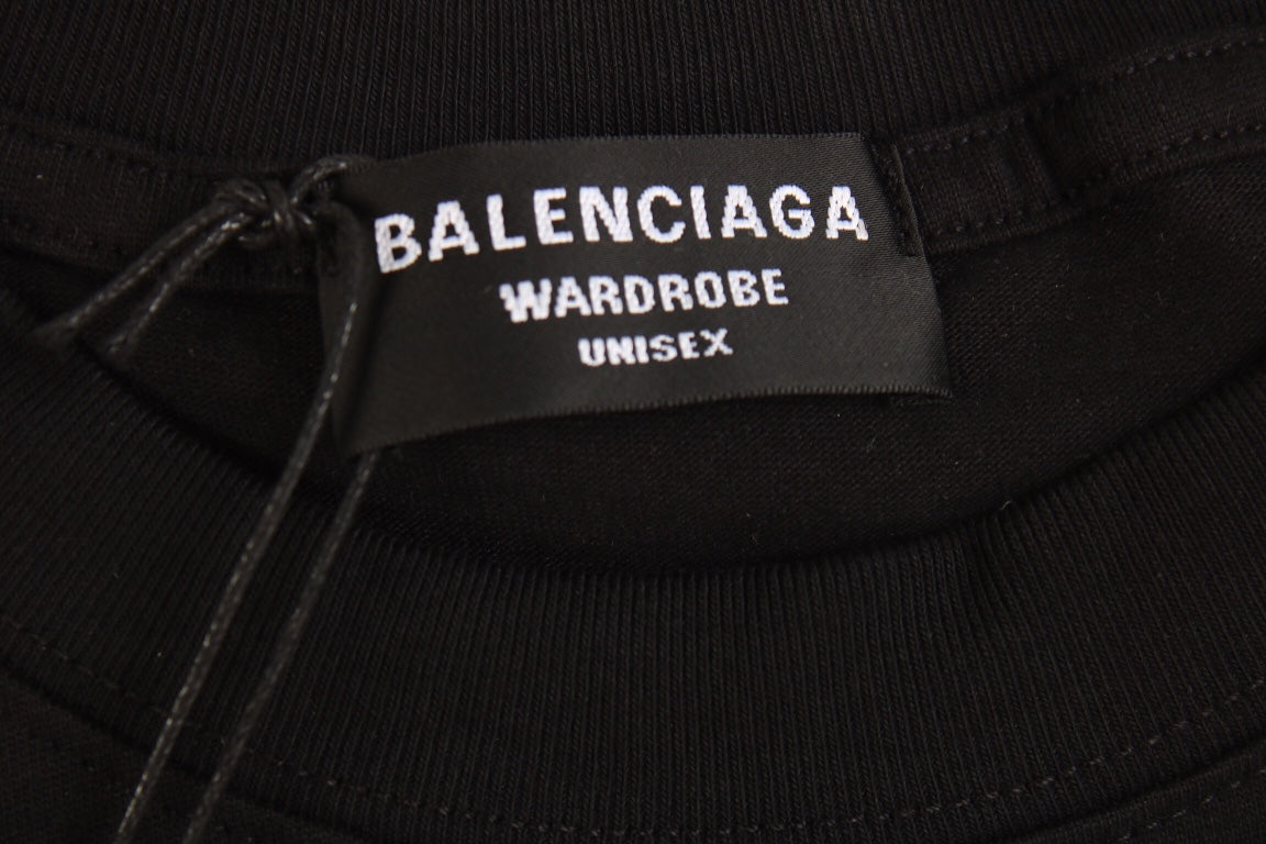 BALENCIAGA LOGO T-SHIRT BLACK