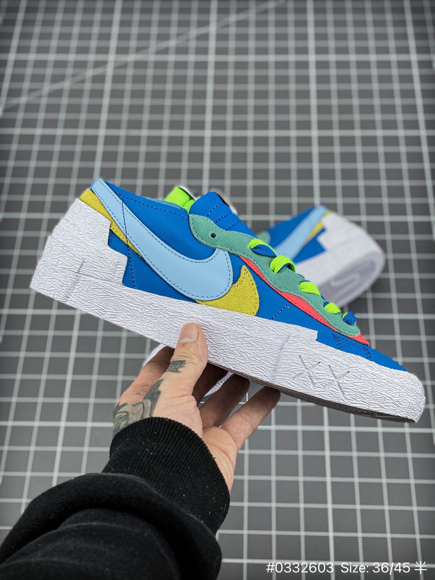 KAWS x Sacai x Nike Blazer"Neptune Blue"