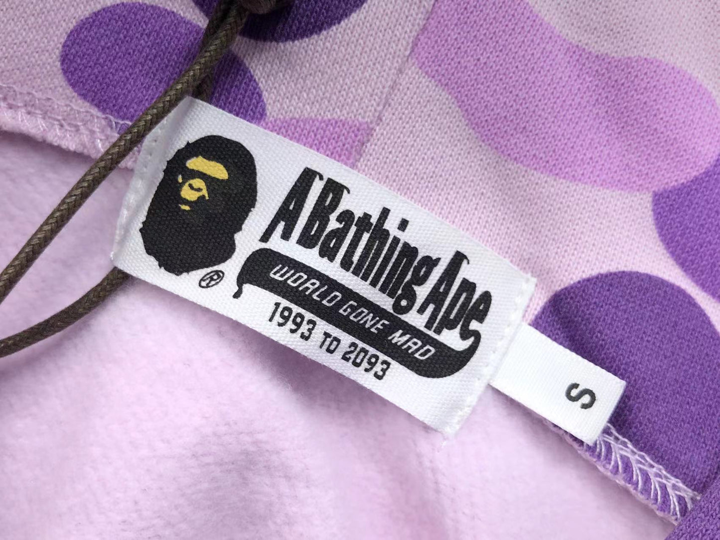 BAPE COLOR CAMO FULL ZIP HOODIE PURPLE