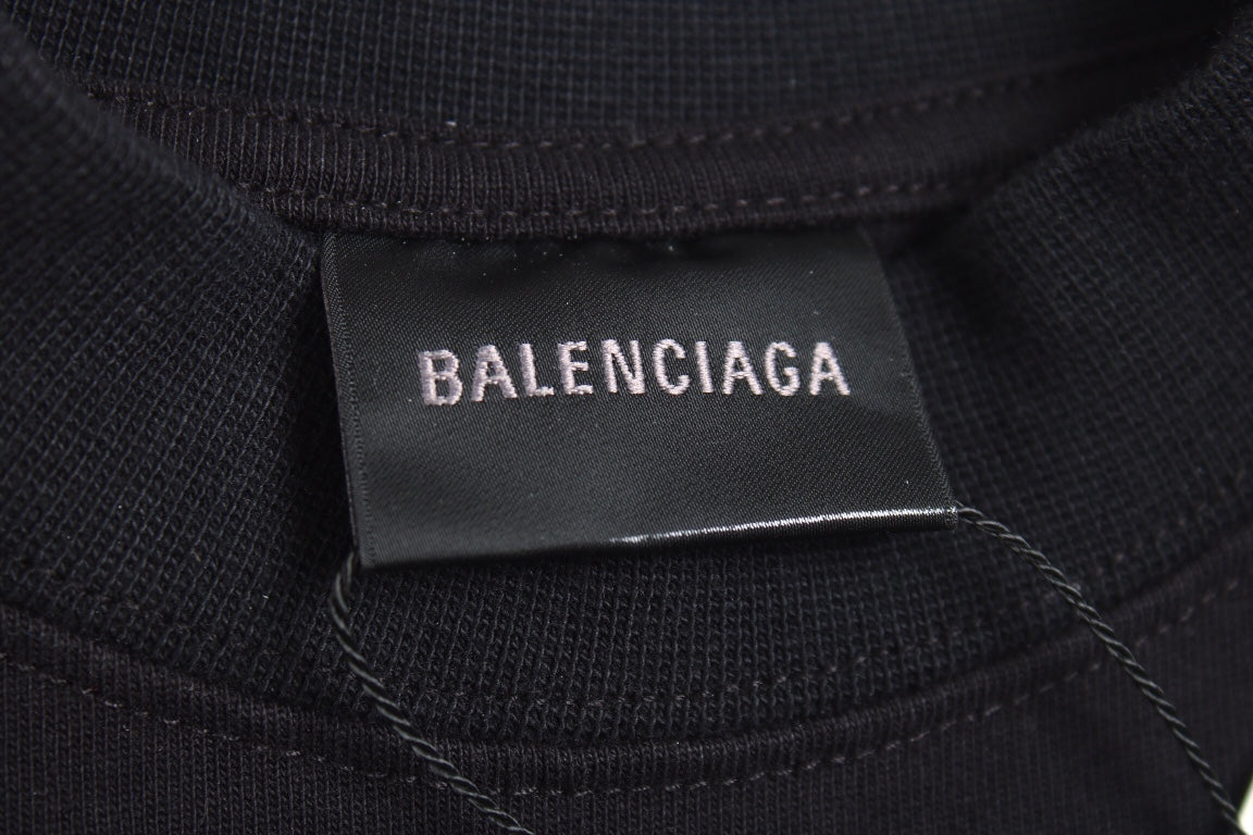 Balenciaga Multi-Logo T-Shirt (Black)