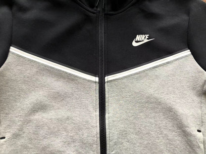 NIKE TECH FLEECE HOODIE x BLACK/GREY