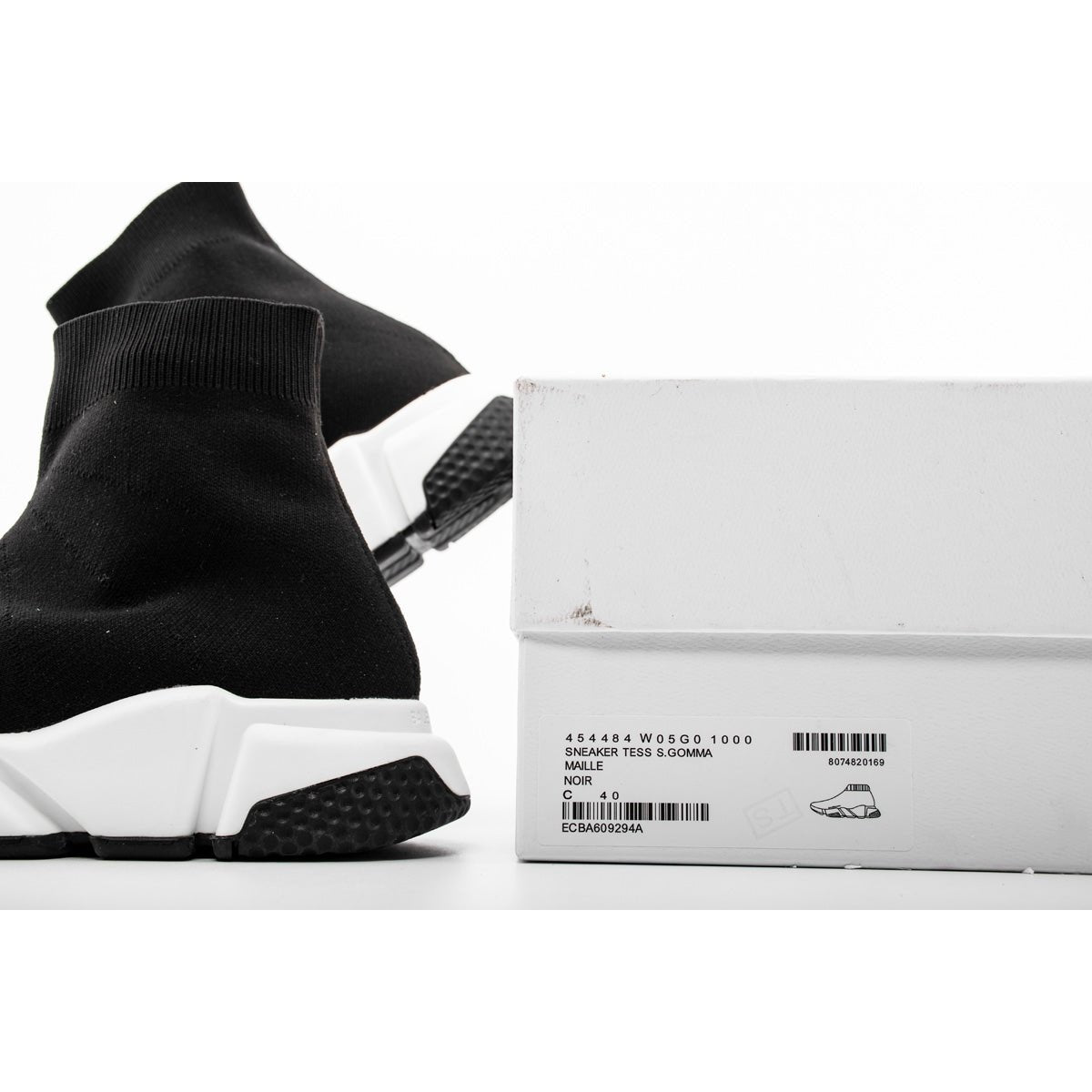 BALENCIAGA SPEED TRAINER x BLACK WHITE BLACK - Prime Reps