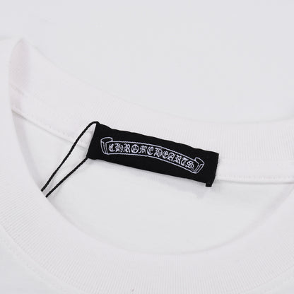 CHROME HEARTS MULTICOLOR HORSE SHOE LOGO T-SHIRT WHITE