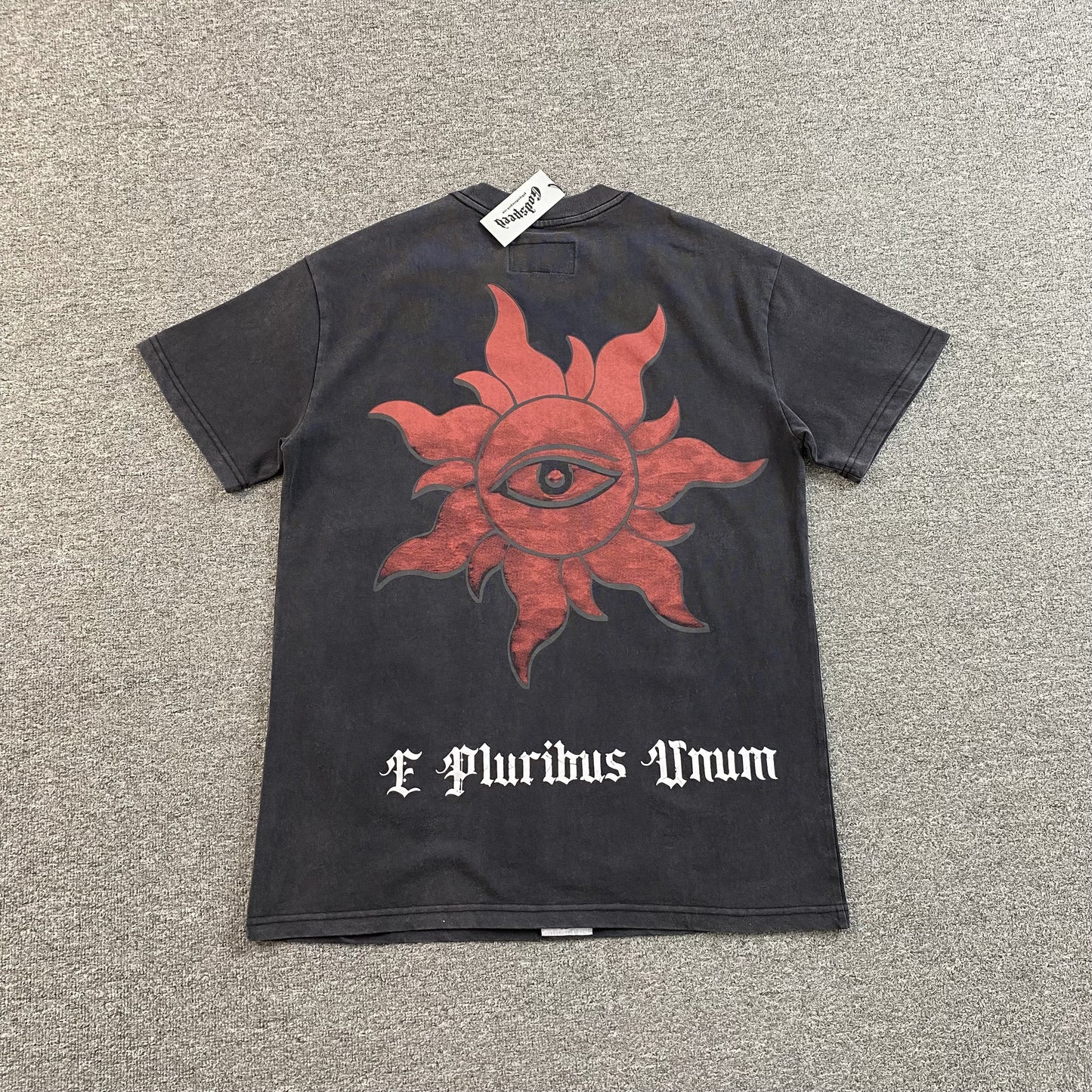 GODSPEED E PLURIBUS UNUM T-SHIRT WASHED BLACK