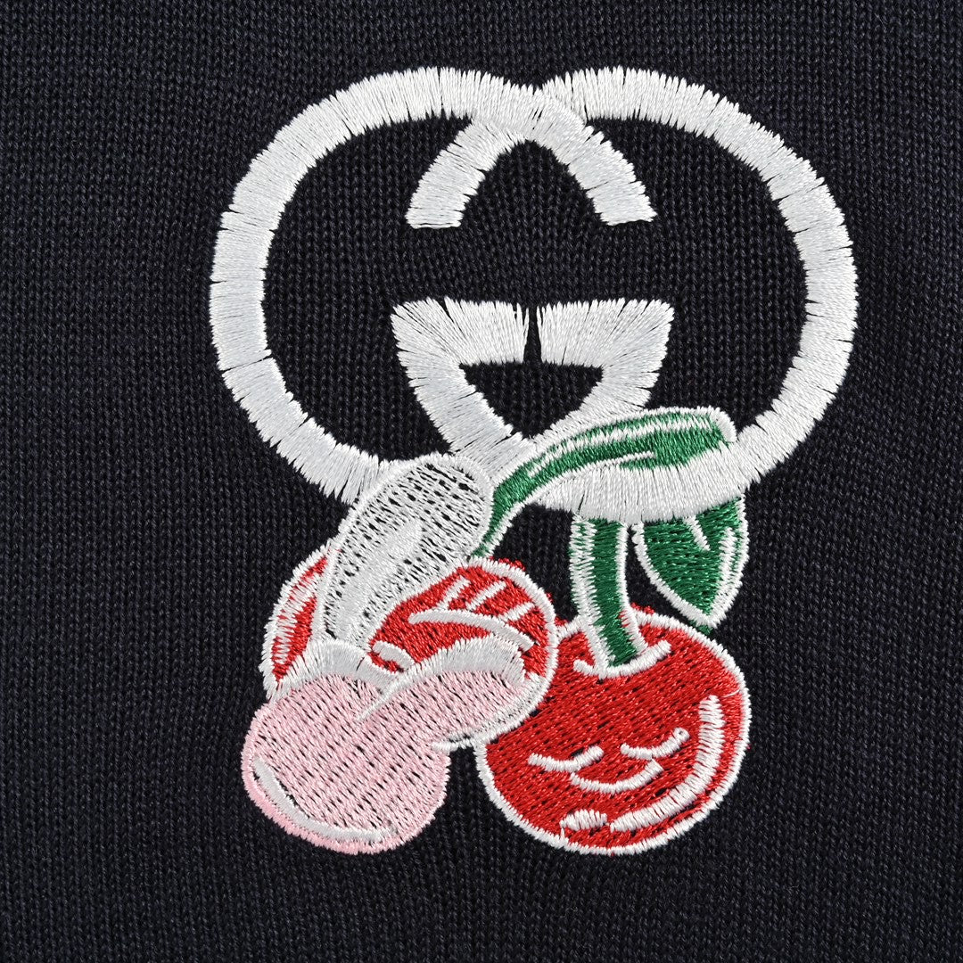 Gucci Cherry Embroidered T-Shirt