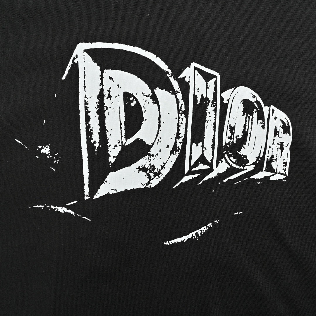 Dior Black T-Shirt with Bold Logo