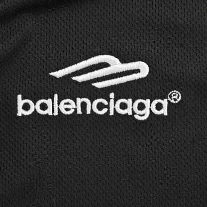 BALENCIAGA SOCCER LOGO T-SHIRT BLACK