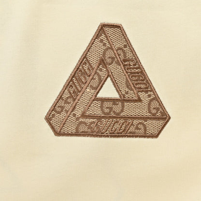 Gucci Triangle Logo Beige T-Shirt