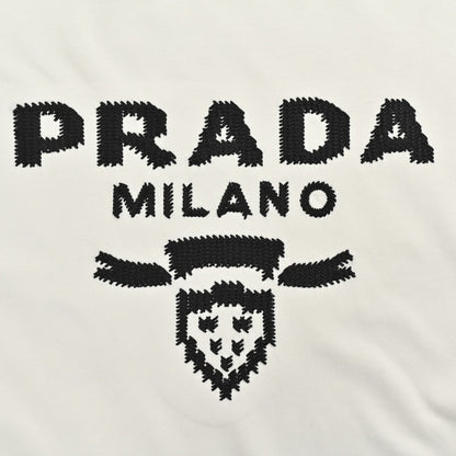 Prada Milano White Emblem T-Shirt