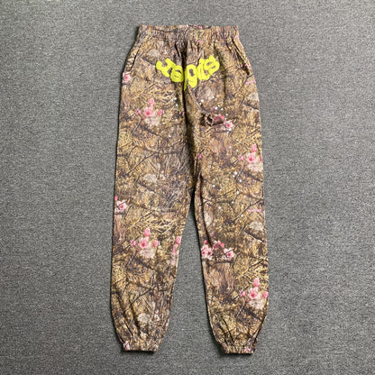 SP5DER REAL TREE OG WEB SWEATPANTS CAMO