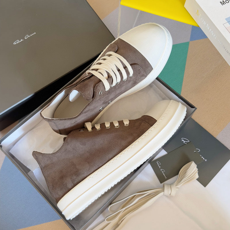 Rick Owens taupe Low-Top Sneakers