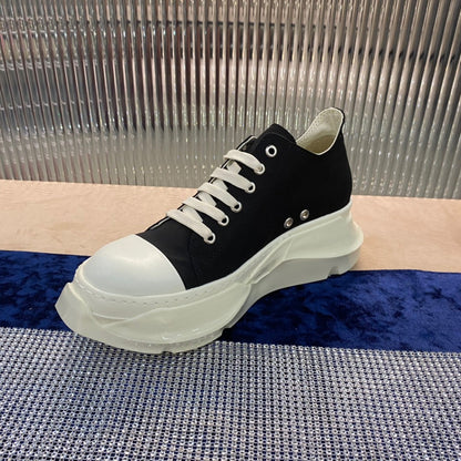 Rick Owens Low-Top Sneakers - Black and White