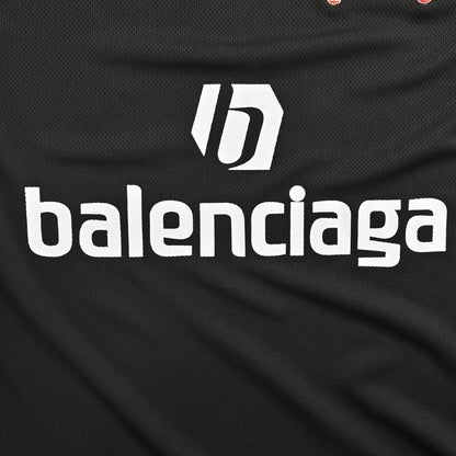 BALENCIAGA SOCCER LOGO T-SHIRT BLACK