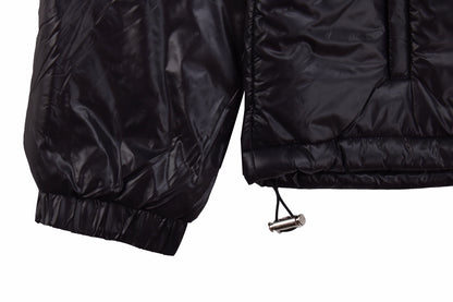 Loewe Hooded Puffer Jacket - Shiny Black