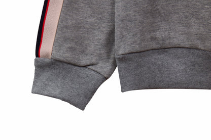 Gucci Grey Sweatshirt with Stripe Detail