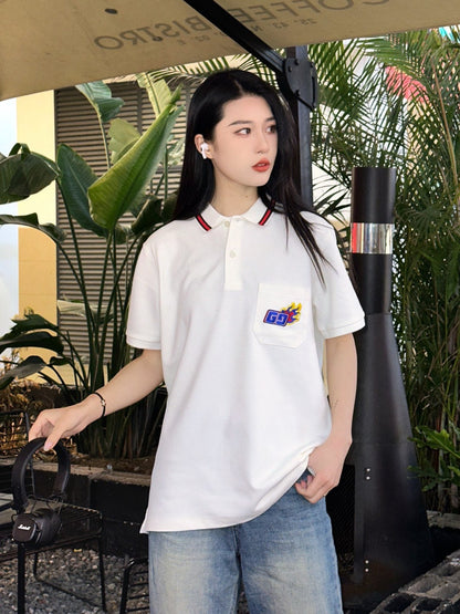 Gucci Flame Logo Polo Shirt