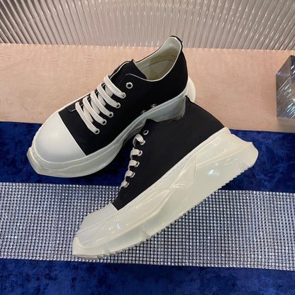 Rick Owens Low-Top Sneakers - Black and White