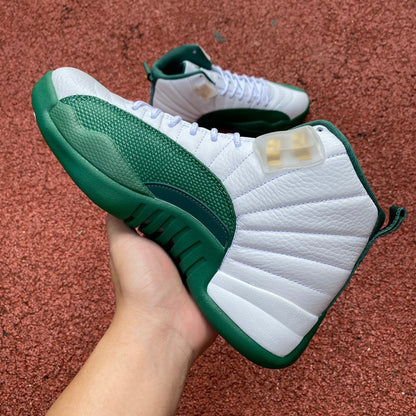 Jordan 12 Retro "White and Green" 