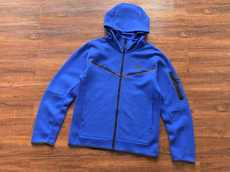 NIKE TECH FLEECE HOODIE x BLUE