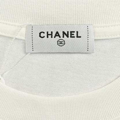 Chanel Signature Logo White T-Shirt