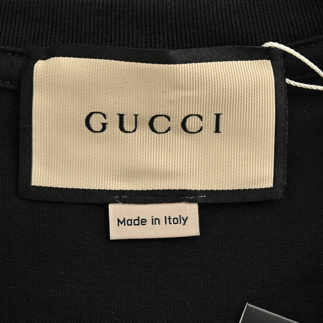 Gucci Strawberry Logo T-Shirt (Black)