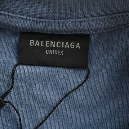 BALENCIAGA VINTAGE LOGO T-SHIRT BLUE