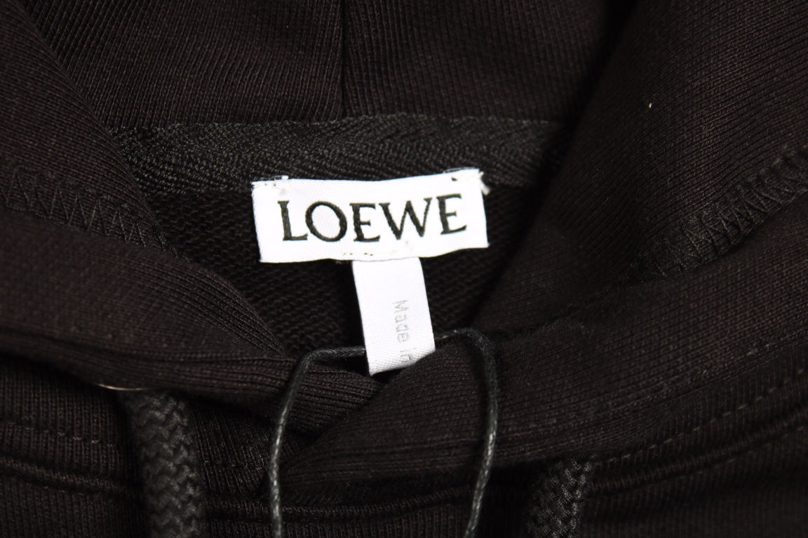 Loewe Black Logo Patch Hoodie