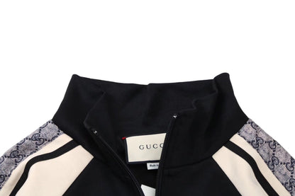 Gucci GG Supreme Stripe Track Jacket - Black