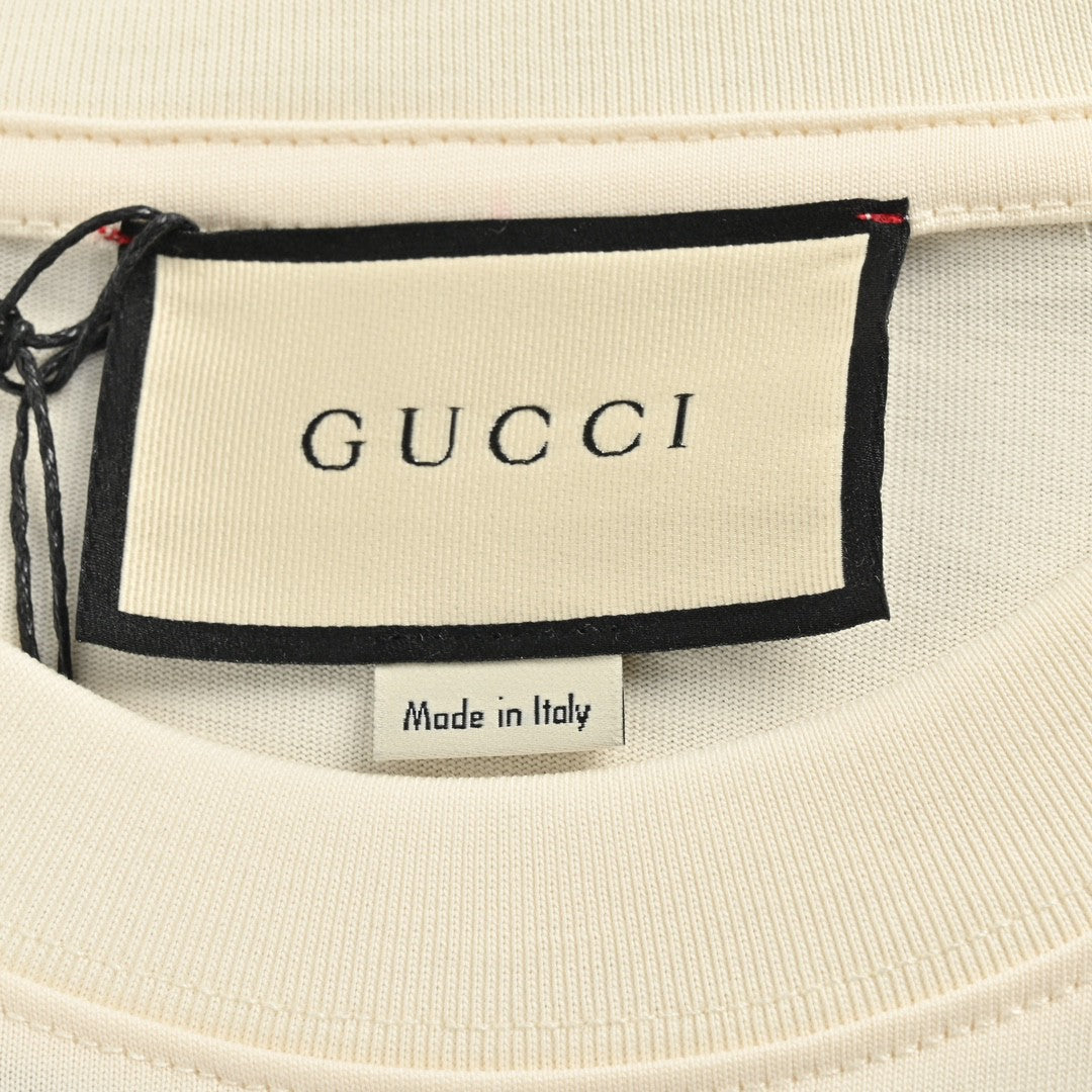 Gucci 1921 Logo Graphic T-Shirt (Beige)