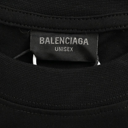 Balenciaga Blue Logo T-Shirt (Black)