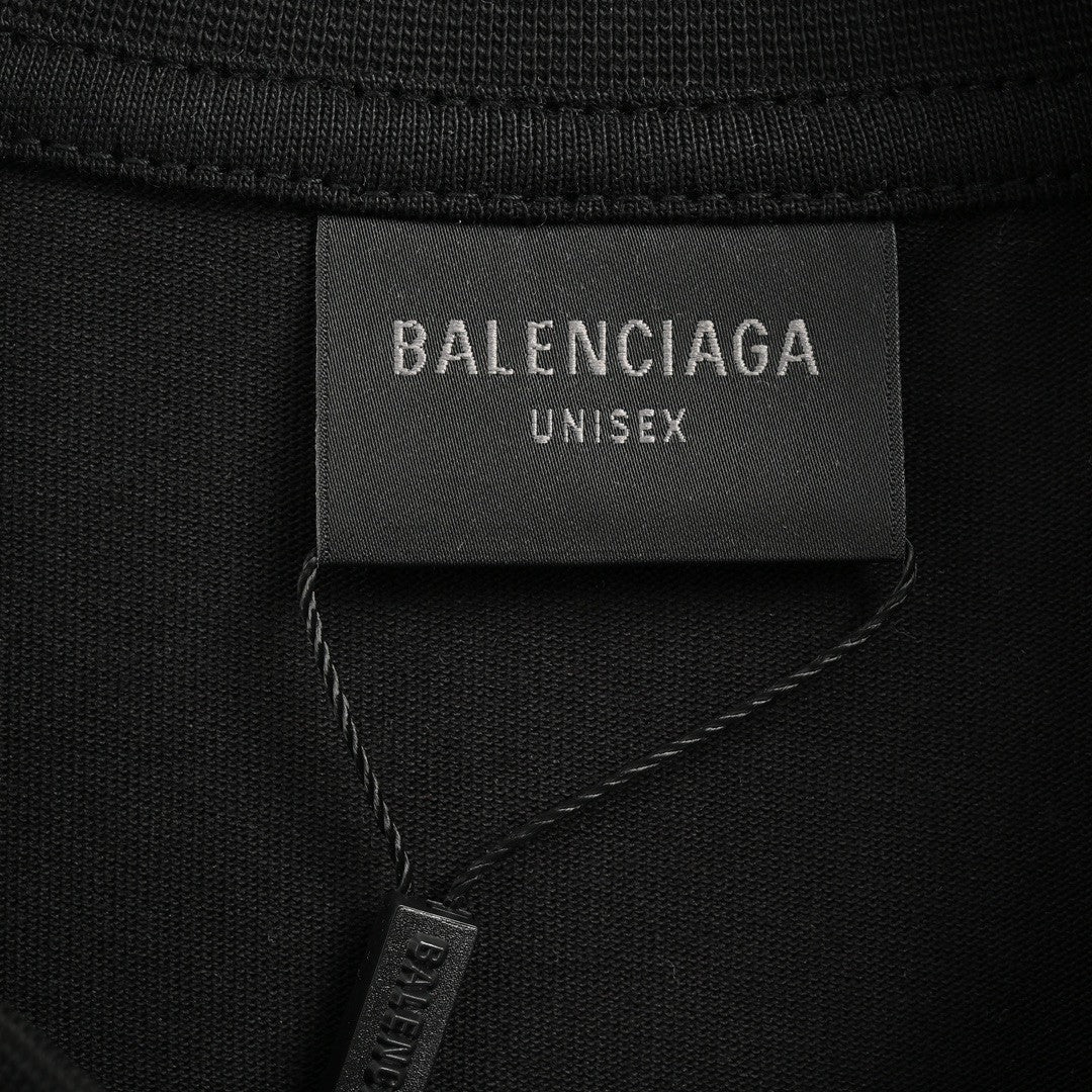 Balenciaga Plain Black T-Shirt