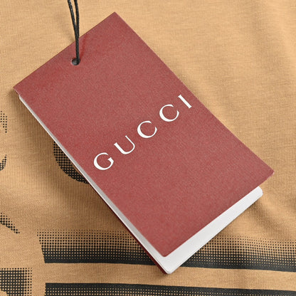 Gucci Tan T-Shirt with Firenze 1921 Logo