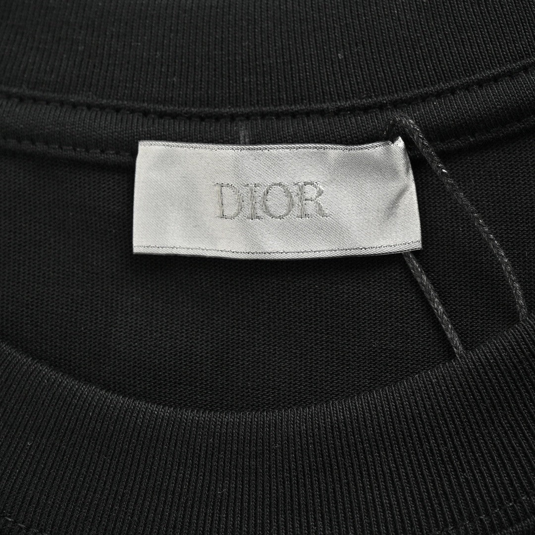 Dior Safety Pin Logo Black T-Shirt Primereps