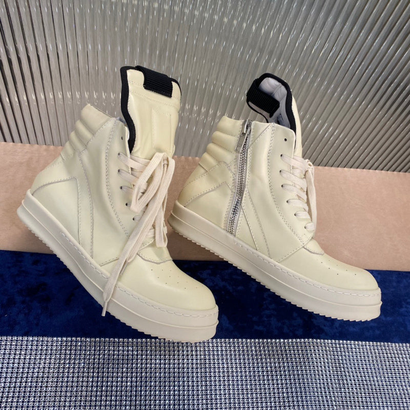 Rick Owens Geobasket Sneakers - Cream