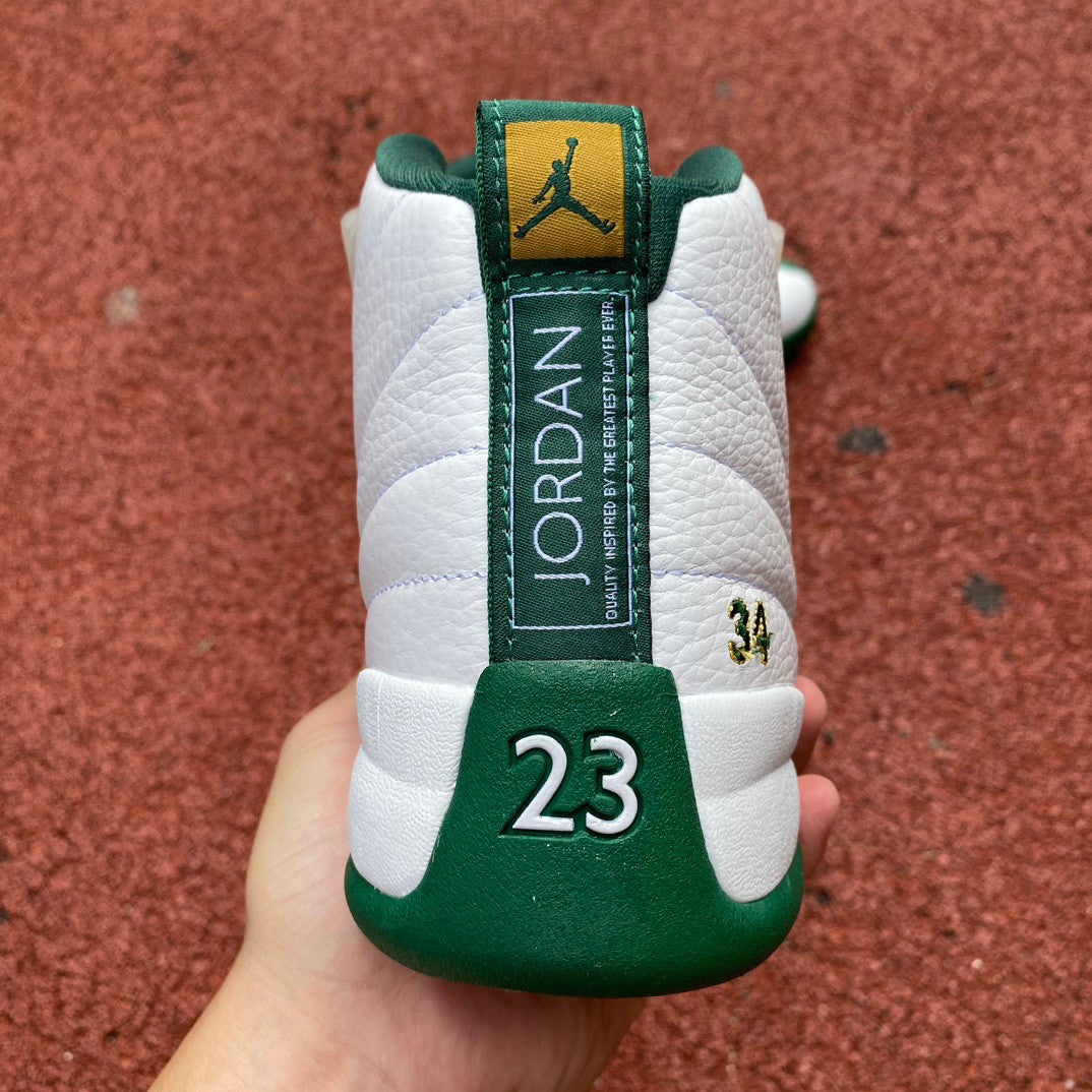 Jordan 12 Retro "White and Green" 