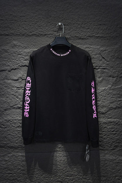 CHROME HEARTS PURPLE COLLAR LONGSLEEVE BLACK