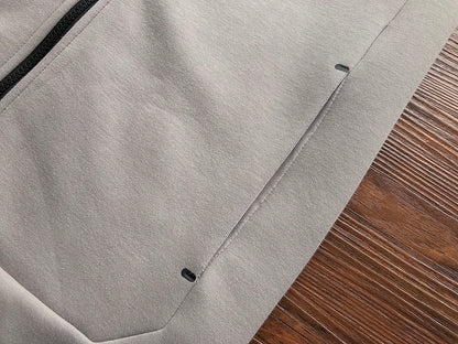 NIKE TECH FLEECE HOODIE x OLIVE GREY/ENIGMA STONE