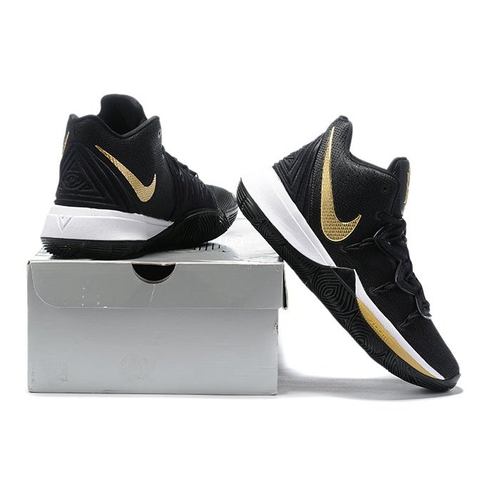 NIKE KYRIE 5 x BLACK METALLIC GOLD - Prime Reps