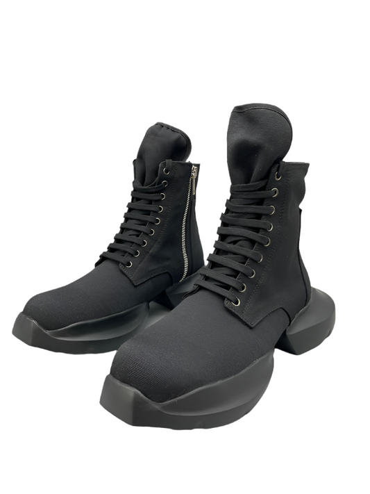 Rick Owens Black High-Top Platform Boots