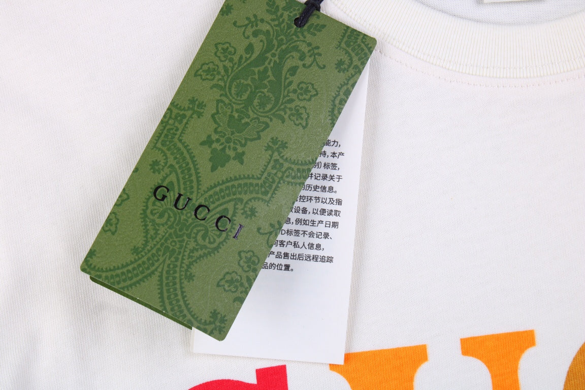 Gucci Cities Block Letter T-Shirt - White