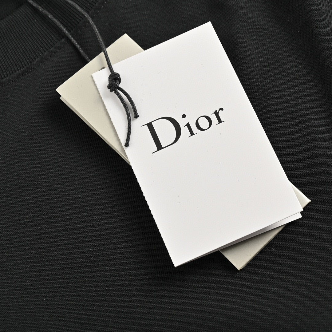 Dior Safety Pin Logo Black T-Shirt Primereps